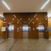 Вид главного лифтового холла БЦ «Боровский»